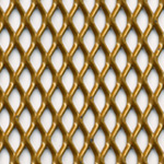 expanded steel grille - gold