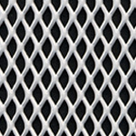 expanded steel grille - white