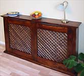 Mahogany Stained with wooden lattice